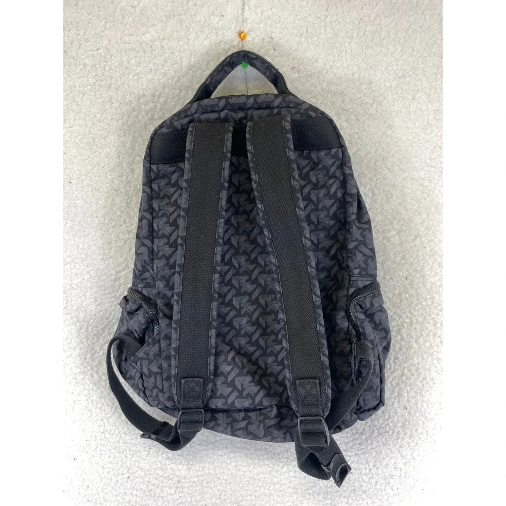 Kipling Seoul Geometric Print Backpack Womens OS Gray Travel School Monkey Charm